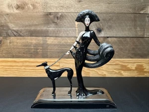 Estatuilla Escultura Casa de Erte Sinfonía en Negro Edición Limitada Franklin Como Nueva - Imagen 1 de 17