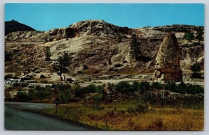 Postcard Wyoming Yellowstone National Park Liberty Cap Preglacial Age c1950s VTG - Picture 1 of 2