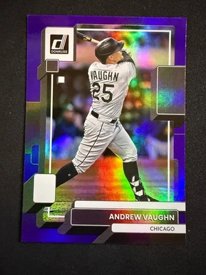 2022 Donruss Andrew Vaughn Purple Holo Parallel (#89) - Image 1 of 2