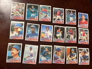 1985 TOPPS BASEBALL TEXAS RANGERS TEAM SET 27 CARDS - Picture 1 of 3