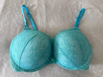 Sutiã Victoria's Secret Bombshell Mergulho Rede de Pesca Azul-petróleo, TAMANHO: 38C - Imagem 1 de 4