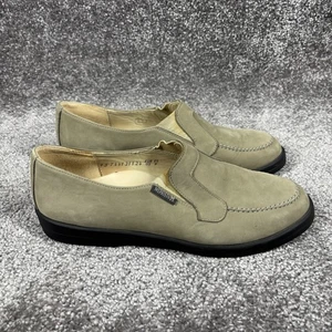 Mephisto Shoes Womens 9 Loafer Flats Comfort Gray Leather Slip On Low Top - Picture 1 of 14