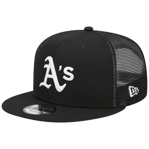 Men's New Era Black Athletics Trucker 9FIFTY Snapback Hat - Picture 1 of 6