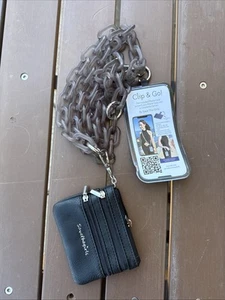 Clip & Go Téléphone Portable CHAÎNE Bracelet Portefeuille Bandoulière Réglable Sac à Main Neuf - Photo 1 sur 3