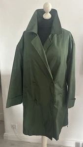 Prada Parker Jacke Mantel Grösse L / 42 Trenchcoat Grün - Bild 1 von 10