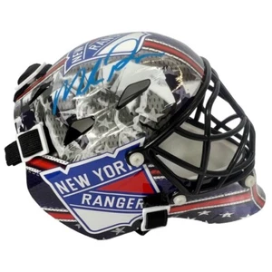 Mike Richter autographed signed mini helmet NHL New York Rangers Beckett - Picture 1 of 3