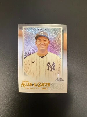 2020 TOPPS CHROME ALLEN & GINTER MASAHIRO TANAKA  # 187 - Image 1 of 2