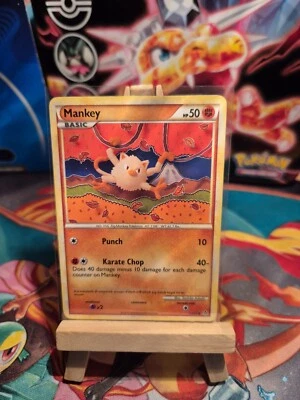 Pokemon - Mankey 53/95 - Common - Unleashed - LP - Image 1 of 3