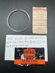 NOS Honda GL1200 Genuine OEM Final Gear Ring Spacer 2.30mm Part # 41538-MG9-000 - Picture 1 of 4