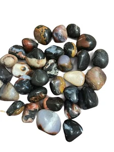 3x Black Sardonyx Tumbled Stones LG 20-30mm Reiki Healing Crystal Protection - Bild 1 von 5