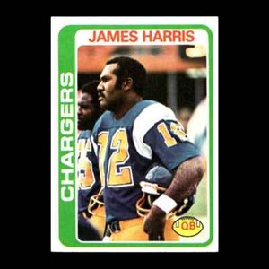 James Harris 1978 Topps San Diego Chargers #17 R308A 6