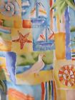 Seaside Seagull Shell Unlined Curtains W52 X L98 Inches 