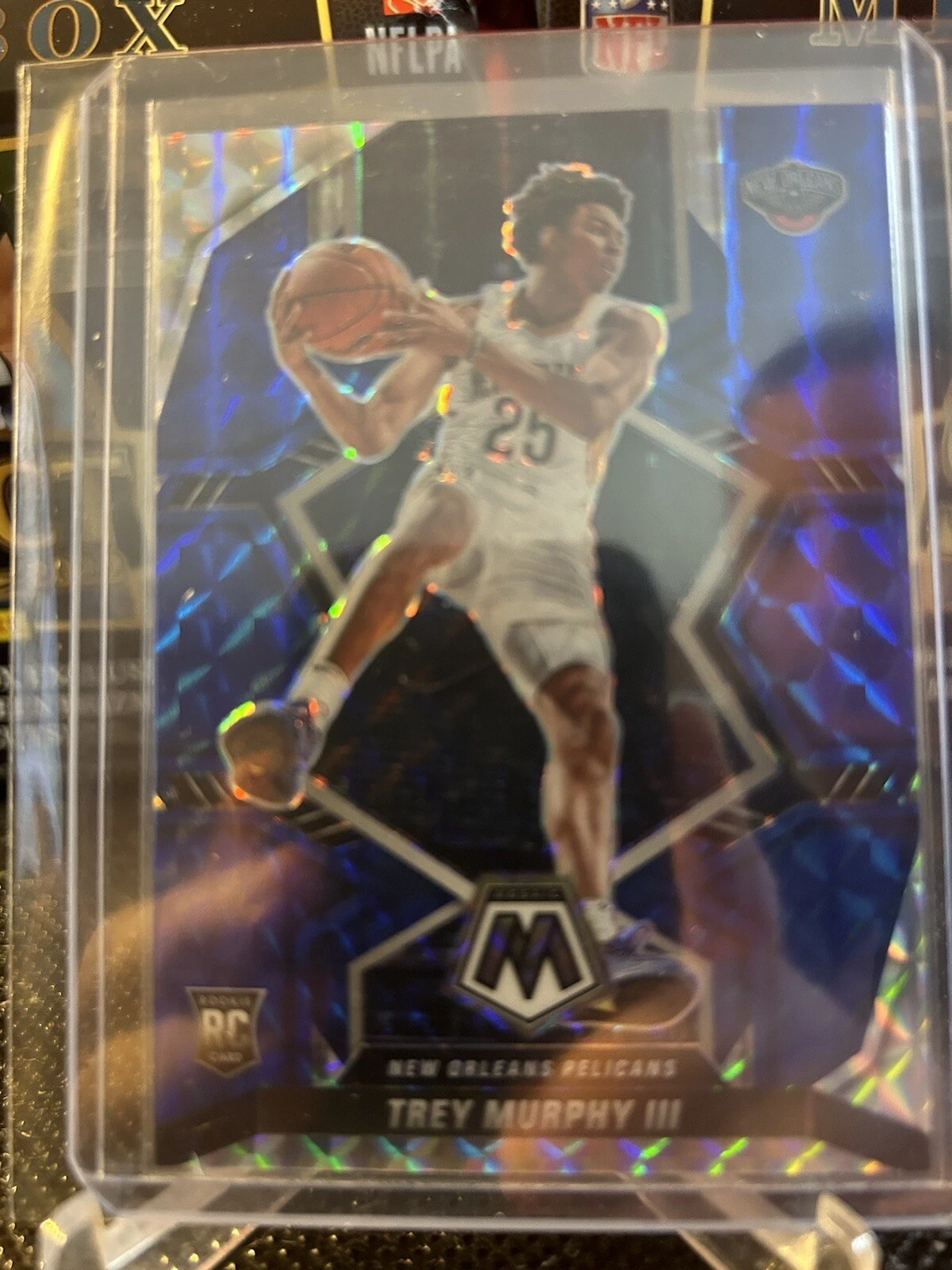 2021-22 Panini Mosaic Trey Murphy III Rookie Blue Mosaic Prizm  /99 #219