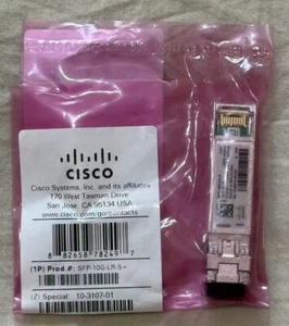 Cisco SFP-10G-LR-S 10-3107-01 1310nm transceiver with hologram package damaged - Picture 1 of 3