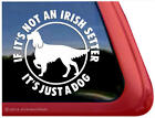 If It&#39;s Not An Irish Setter, It&#39;s Just a Dog Window Decal
