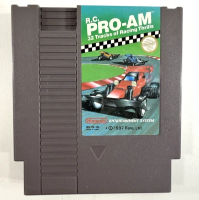 R.C. Pro-Am (Nintendo Entertainment System, 1987) Game Cartridge - Tested - Image 1 of 4
