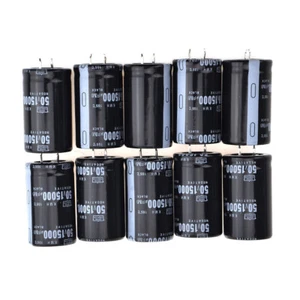 10pz Condensatore elettrolitico tipo lamina conduttiva 50V 15000UF 30*50 - Foto 1 di 4
