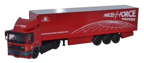Modellino auto scala 1:76 truck BILICO DAF 85 2 AXLE 40ft BOX TRAILER PARCELF - Immagine 1 di 1