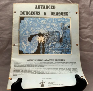 MÓDULO MAZMORRA Y DRAGÓN Registros de personajes para no jugadores - Imagen 1 de 4