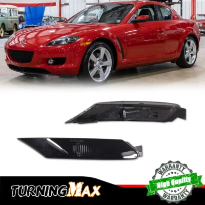 Kit de lentes marcadores laterales de humo delanteros para 04-08 Mazda RX8 F151-51-121C 151-51-131C Foto 1 de 4