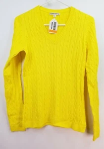 Suéter de golf Fairway & Greene de algodón con cuello en V, para mujer talla 8, amarillo, NUEVO, FL3125 - Imagen 1 de 9
