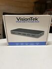 VisionTek VT200 USB-C Portable Dock Power Dual Display New FREE SHIPPING!!