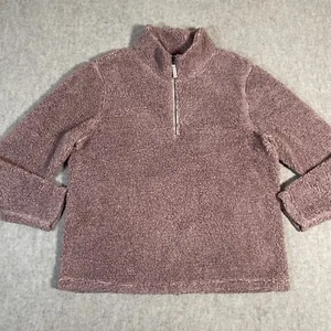 Mountain Khakis XL Women’s 1/4 Zip Fleece Pullover Jacket Mauve Pink - Picture 1 of 9
