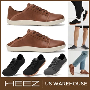 HEEZ Men Wide Toe Sneakers Zero Drop Casual Barefoot Shoes Slip On Slide Slipper - Picture 1 of 71