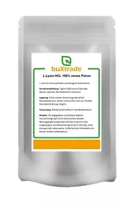 2x 500 g | L-Lysin Pulver | Aminosäure | Lysin HCL | Lysine | 100% rein - Bild 1 von 1
