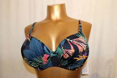 FANTASIE Vollschalen Bügel Bikini-Top MONTEVERDE 500701 Urwaldprint schwarz NEU - Bild 1 von 3