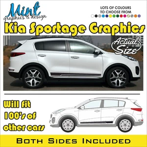 KIA SPORTAGE 4X4 Side Stripes GT LINE Decals Graphics FREE P&P 005 - Picture 1 of 4