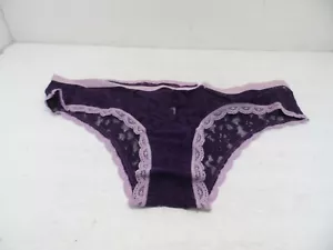 Adore Me Women's Cheeky Lace Mesh Panty 09421 Purple Size Large - Picture 1 of 3