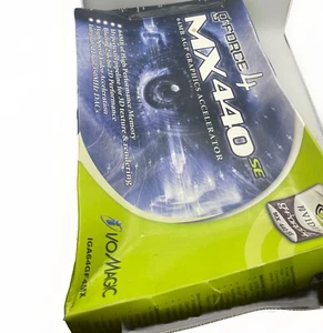 GeForce4 MX440-SE Graphics Card Accelerator Nvidia 64MB AGP I/O Magic With Box - Picture 1 of 12