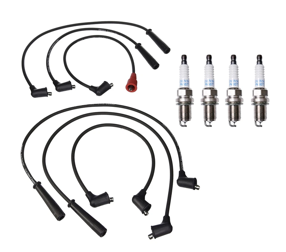 Denso Wire Set 7mm & 4 Platinum TT Spark Plugs 0.04 Kit For Geo Tracker 1.6L L4 - Image 1 of 1