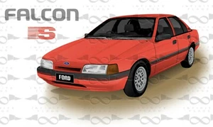 Ford Falcon EA S Pack RED flag/banner 150cm x 90cm NEW - Picture 1 of 4