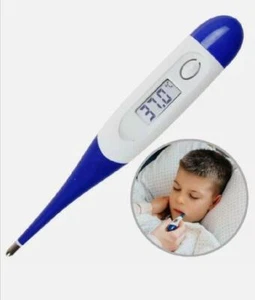 Digital LCD Thermometer Medical Baby Adult Safe Body Mouth Temperature - Picture 1 of 11