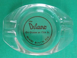 Vintage Aschenbecher The Delano On Ocean At 17 St Miami Beach Florida Glas 5" x 3,5" - Bild 1 von 8