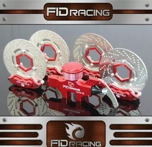 FID Alloy 4 wheel hydraulic brake set four wheel brake system for Baja 5B SS 5T - Picture 1 of 4