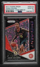 2017-18 Prizm Emergent Fast Break Prizms John Collins PSA 10 GEM MT Rookie RC