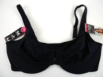 Sutiã minimizador Lilyette mergulhar no conforto buraco da fechadura 42DDD NOVO ônix preto - Imagem 1 de 4