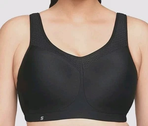 Glamorise 9066 Sport Elite Performance High Impact Bügel-BH schwarz 38F US - Bild 1 von 6