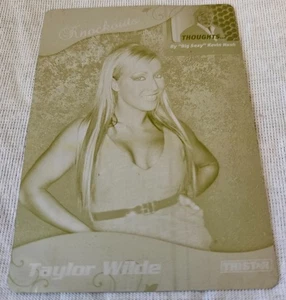 Placa de impresión amarilla TriStar TNA Impact Knockouts TAYLOR WILDE #10 1/1 doblada - Imagen 1 de 2