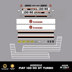Fiatagri 130-90 turbo dt adesivi decalcomanie adesive trattore - Bild 1 von 2