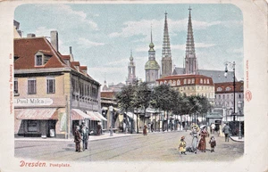 FTE Undivided Back Vintage Postcard, Postplatz, Dresden - Picture 1 of 1