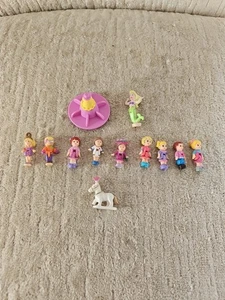 Vintage Bluebird & Others Polly Pocket People Kids Tiny Mini Toys Lot - Picture 1 of 2