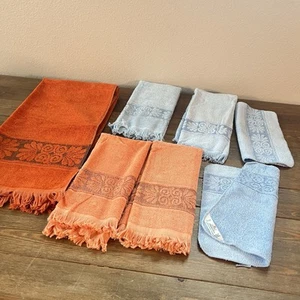 Lot of 7 Retro Cannon Monticello Sculpted Bath Towels Mix - Picture 1 of 6