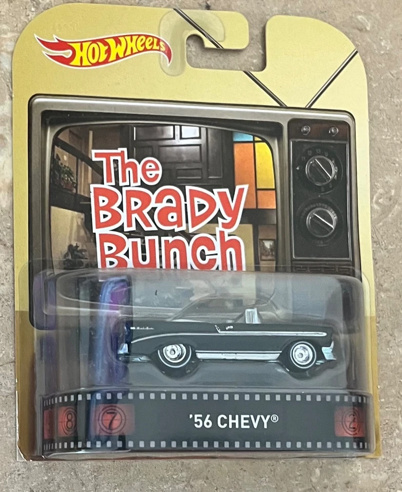 Chevy Chevrolet Bel Air The Brady Bunch Hot Wheels 56 coche fundido a presión 1:64 Foto 1 de 3