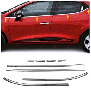 Chrom Fenster Rahmenverkleidung 8 Stück S.STAHL für Renault CLIO IV HB 2012 bis 2019 - Bild 1 von 11