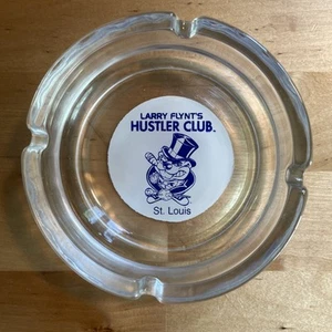 "Cenicero de colección Larry Flynt's Hustler Club St. Louis transparente de 4"" SIN USAR" - Imagen 1 de 3
