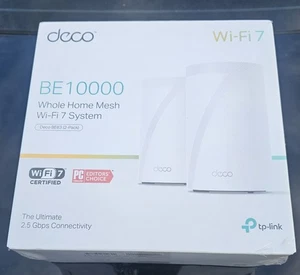 2 Pack TP-Link Deco BE63 BE10000 Tri-Band WiFi 7 Mesh 2.5Gbps Brand New Sealed - Picture 1 of 1